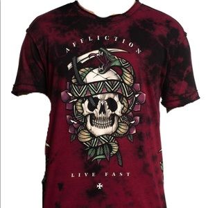 COPY - Mens Affliction reversible shirt